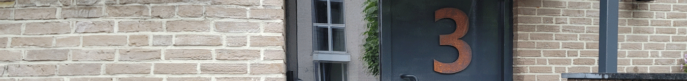 Hišne številke iz jekla corten Hišne številke iz jekla corten