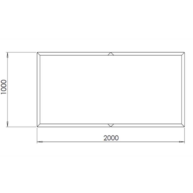 Korito za rože iz jekla corten Texas xxl 200 x 100 cm