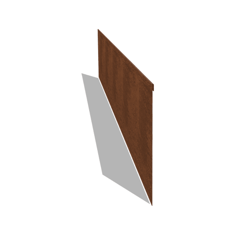 Obrobe za gredice iz jekla corten sploščeno 35 cm (dolžina 240 cm)
