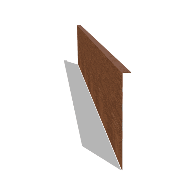 Obrobe za gredice iz jekla corten pod kotom 34 cm (dolžina 240 cm)