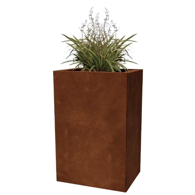 Korito za rože iz jekla corten Texas 30 x 40 cm