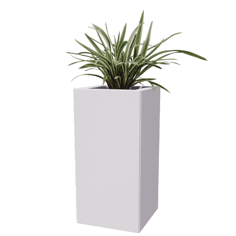 Korito za rože iz prašno barvanega jekla Miami 30 x 30 cm