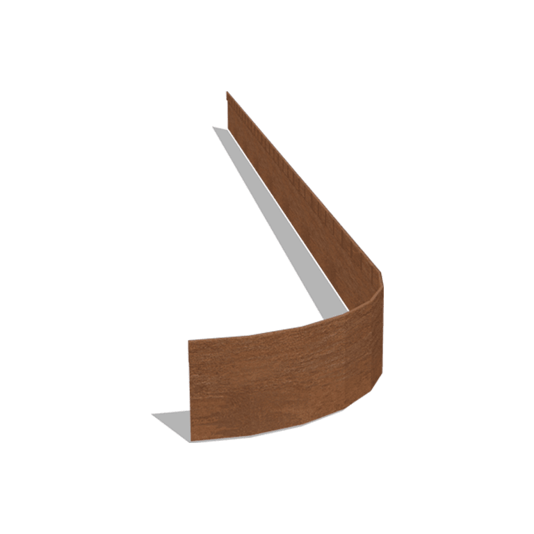 Obrobe za gredice iz jekla corten sploščeno FLEX 13 cm (dolžina 240 cm)