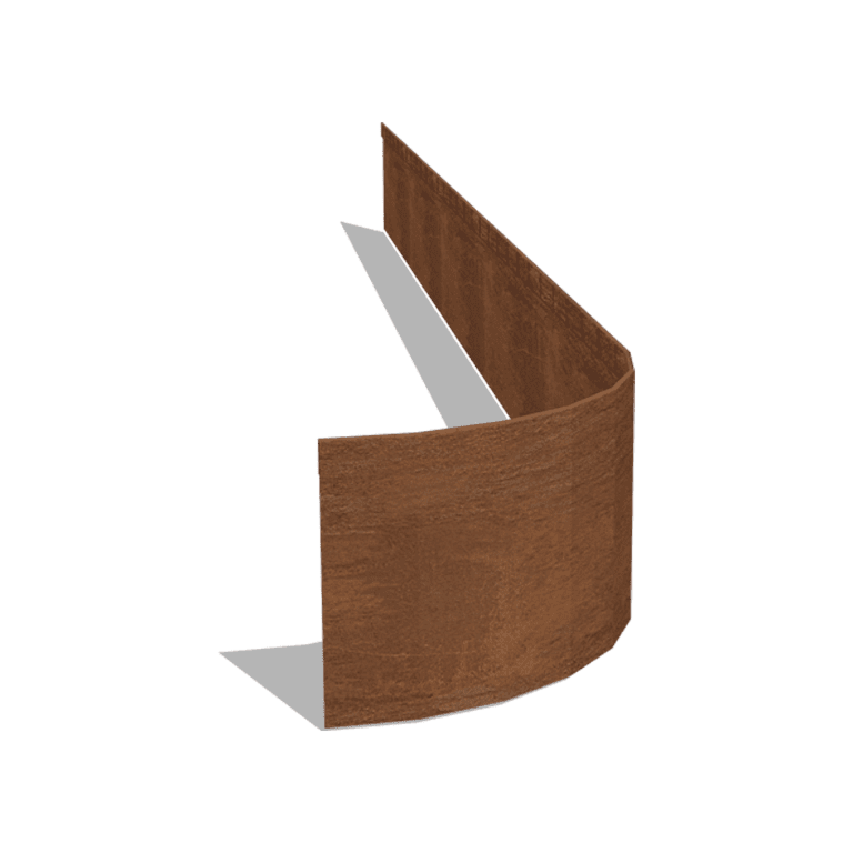 Obrobe za gredice iz jekla corten sploščeno FLEX 23 cm (dolžina 240 cm)