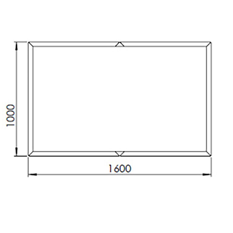 Korito za rože iz prašno barvanega jekla Texas xxl 160 x 100 cm