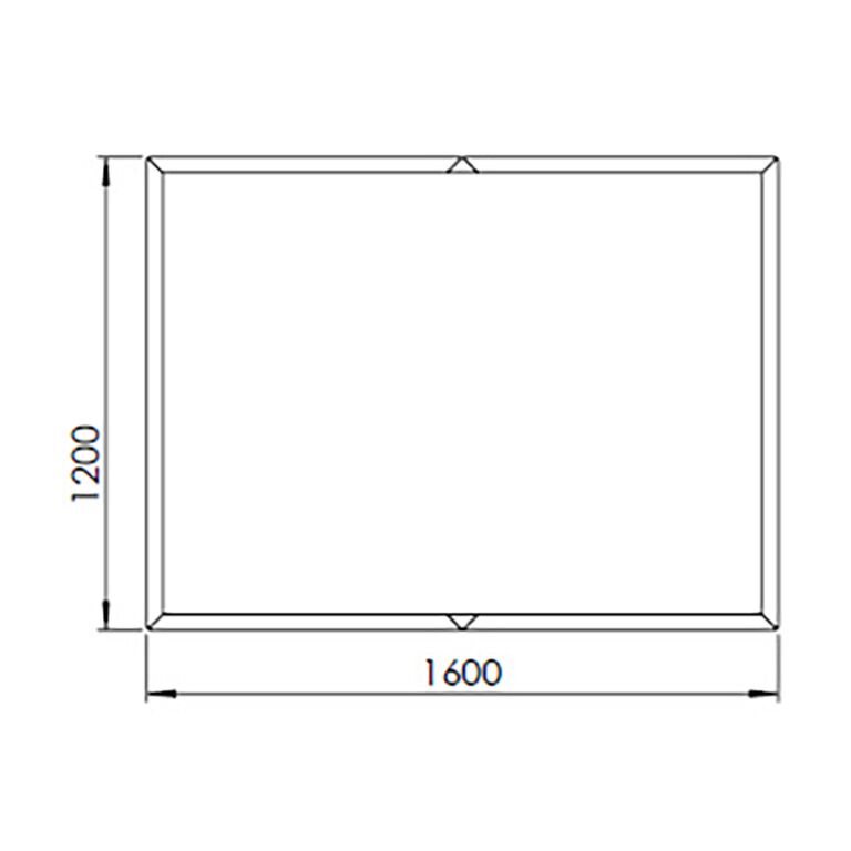 Korito za rože iz prašno barvanega jekla Texas xxl 160 x 120 cm