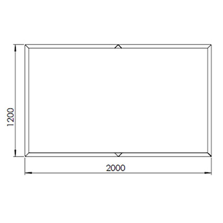Korito za rože iz jekla corten Texas xxl 200 x 120 cm