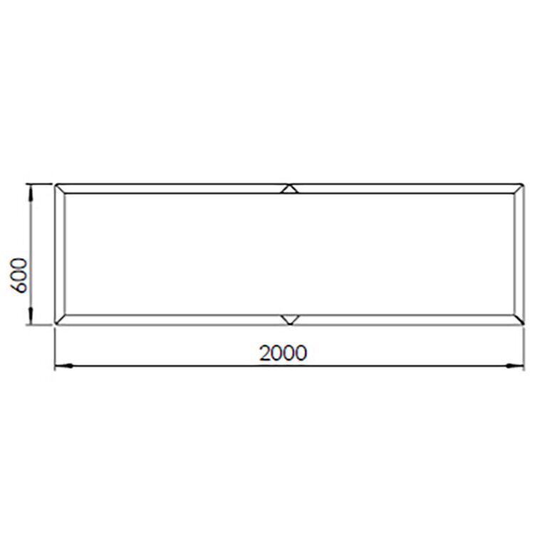 Korito za rože iz jekla corten Texas xxl 200 x 60 cm