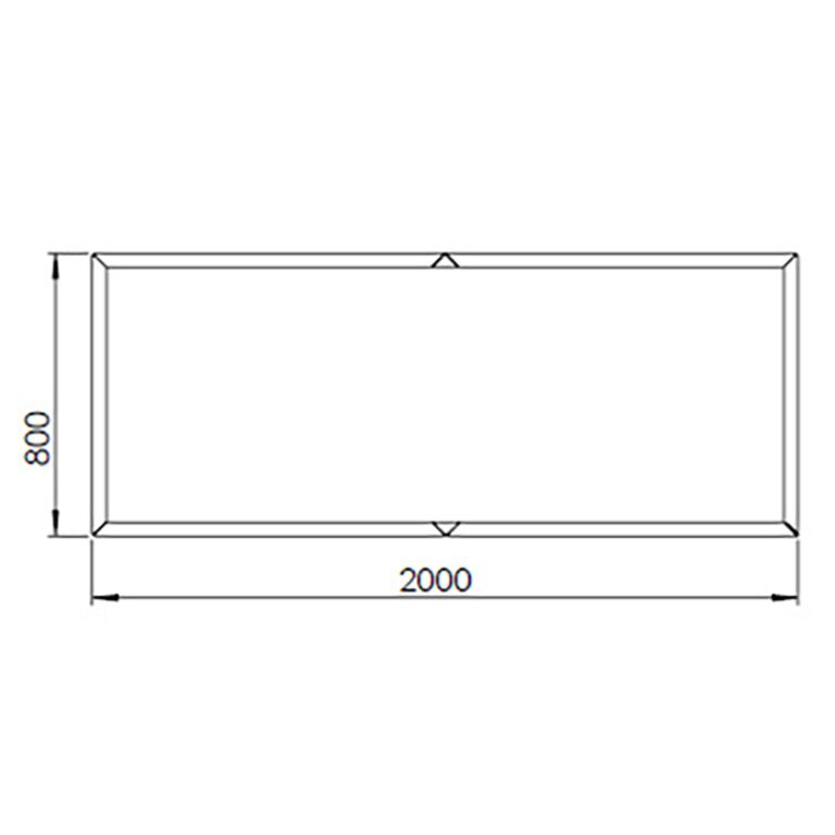 Korito za rože iz jekla corten Texas xxl 200 x 80 cm