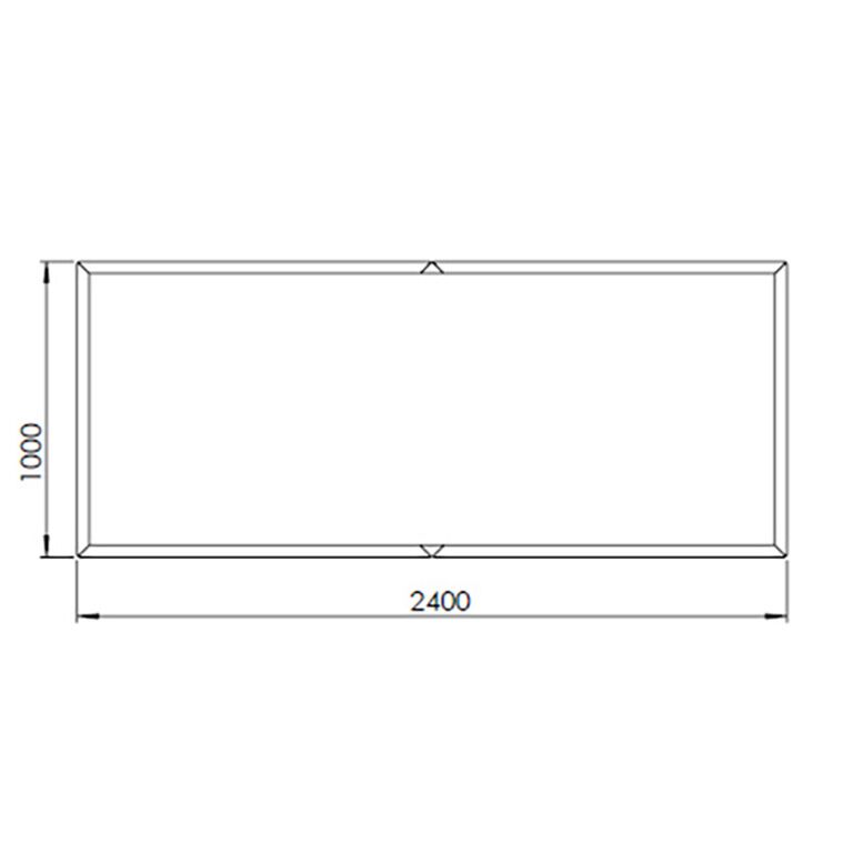 Korito za rože iz jekla corten Texas xxl 240 x 100 cm
