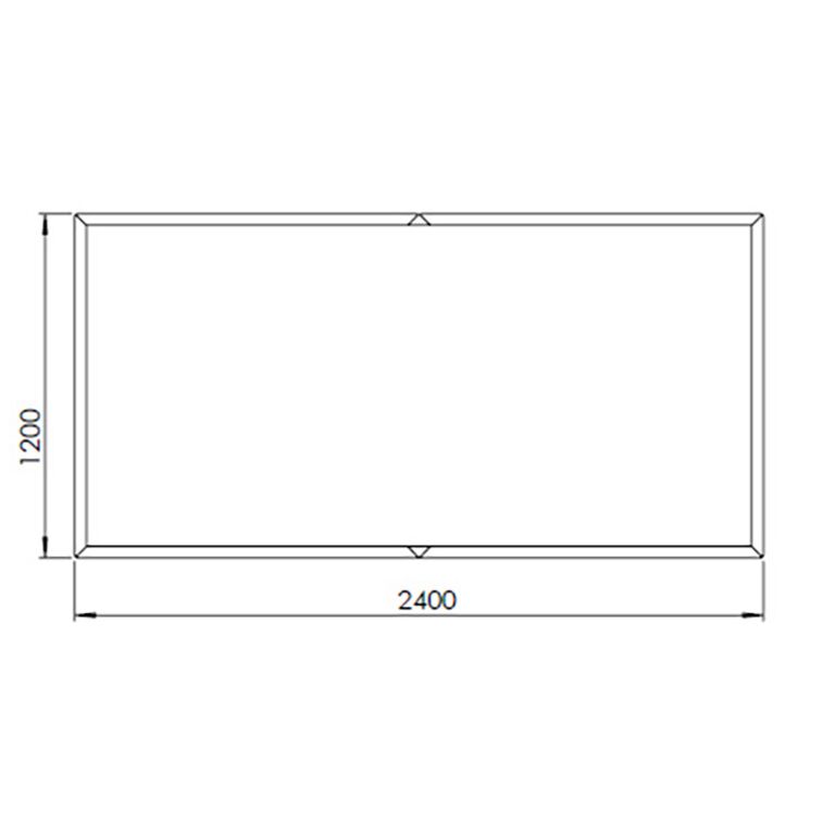 Korito za rože iz jekla corten Texas xxl 240 x 120 cm