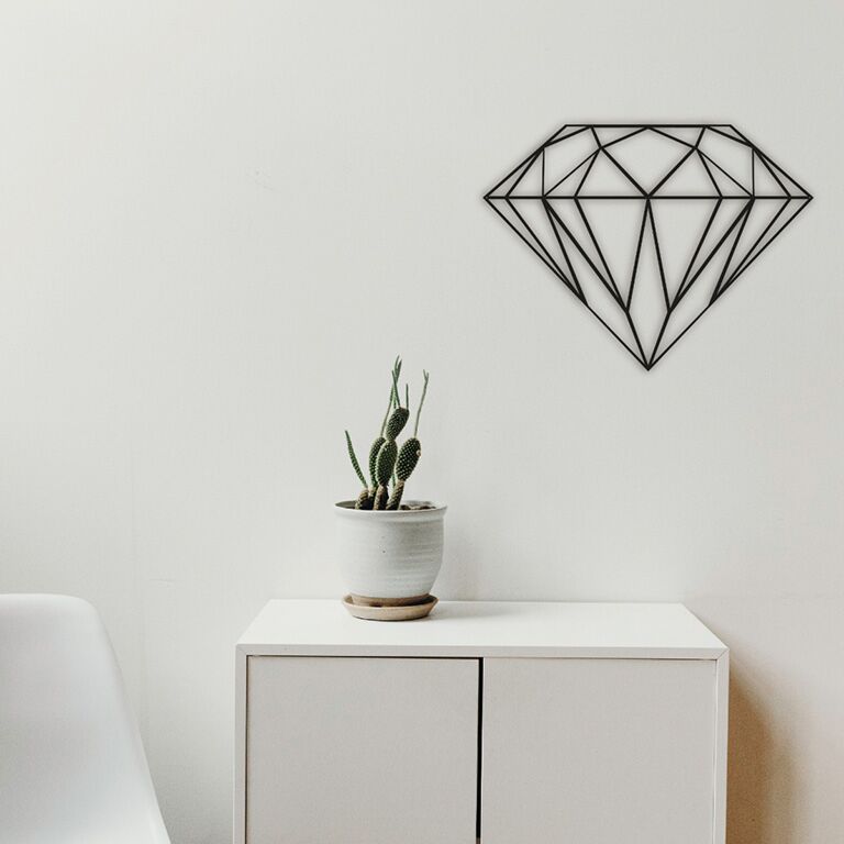 Kovinski stenska dekoracija Diamant *OP=OP