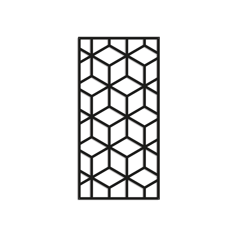 Kovinski stenska dekoracija Geometrijske oblike 2.0