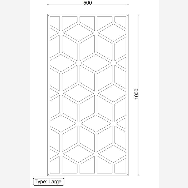 Kovinski stenska dekoracija Geometrijske oblike 2.0