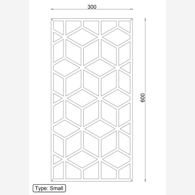 Kovinski stenska dekoracija Geometrijske oblike 2.0