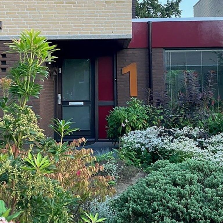 Hišna številka iz jekla corten 1 - 80 cm