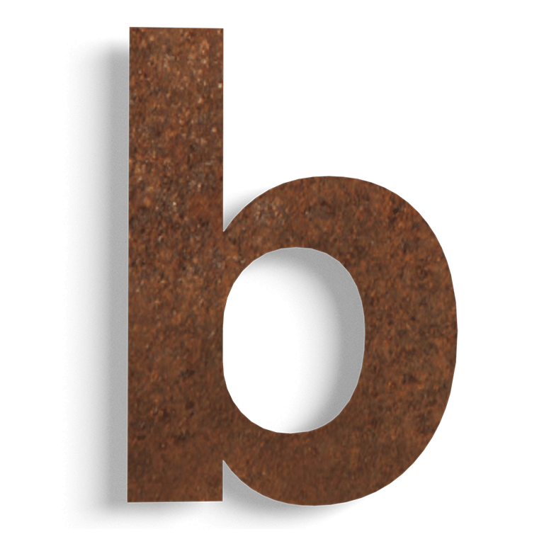 Hišna številka iz jekla corten b - 22 cm