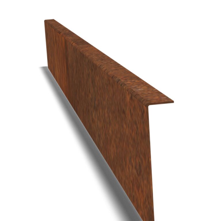 Obrobe za gredice iz jekla corten pod kotom 12 cm komplet na 15 metrov