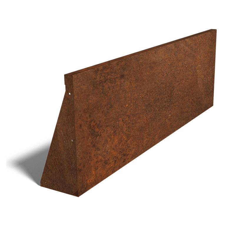 Škarpa iz jekla corten ravno 150 cm (višina 50 cm)