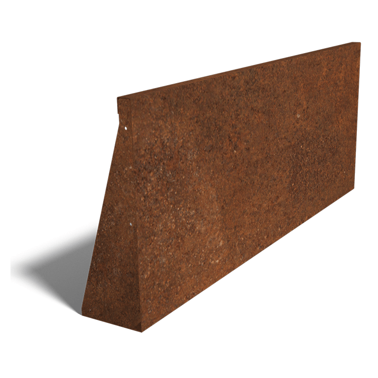 Škarpa iz jekla corten ravno 150 cm (višina 60 cm)