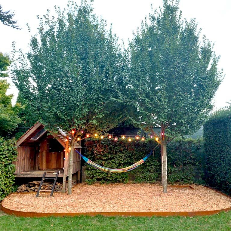 Obrobe za gredice iz jekla corten ravno 25 cm (dolžina 240 cm)