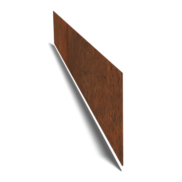 Obrobe za gredice iz jekla corten ravno 15 cm (dolžina 240 cm)