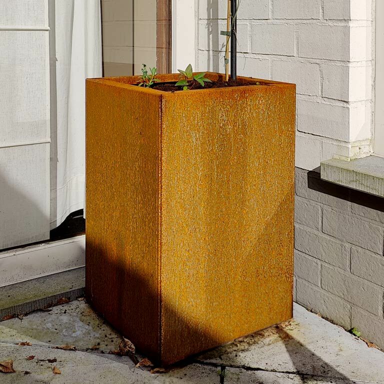 Korito za rože iz jekla corten Texas 30 x 40 cm