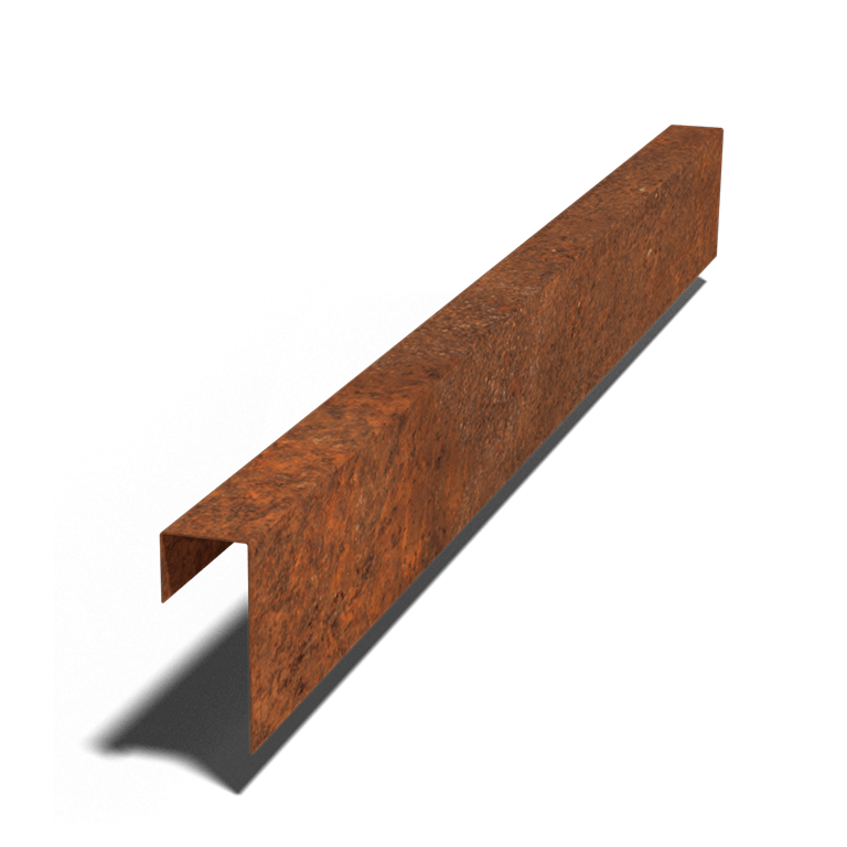 U profil iz jekla corten 15 x 6 x 5 cm (dolžina 150 cm)