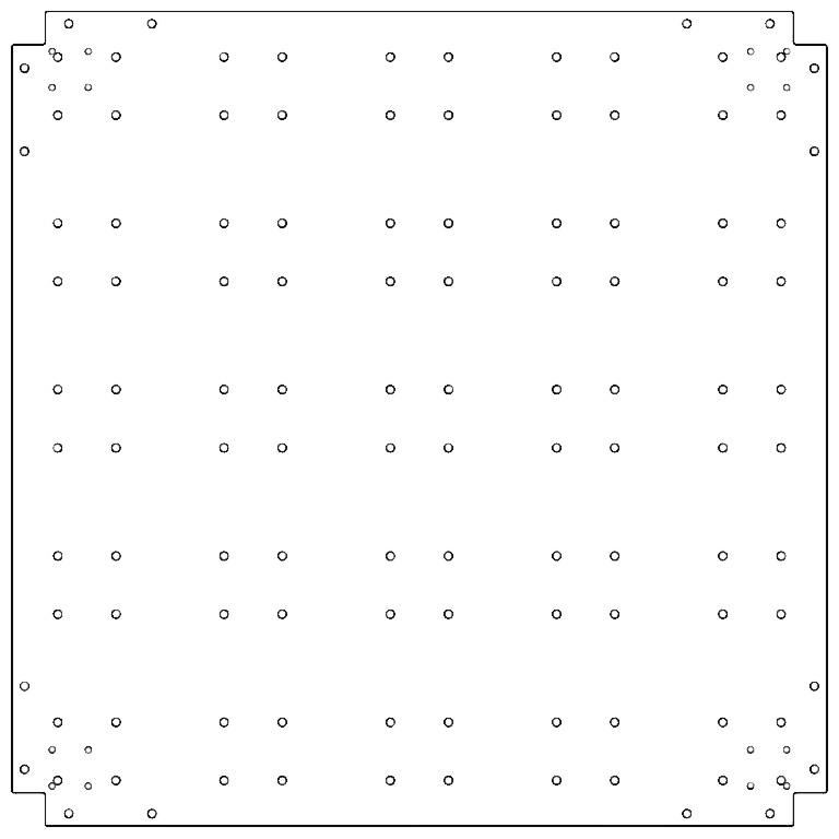 Osnovna plošča pocinkano jeklo 100 x 100 cm