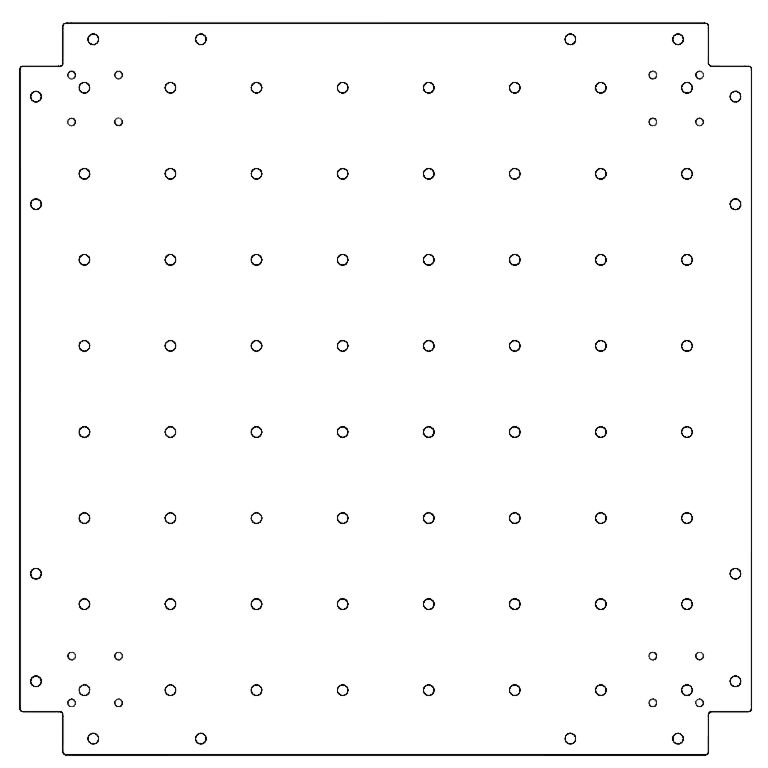 Osnovna plošča pocinkano jeklo 70 x 70 cm