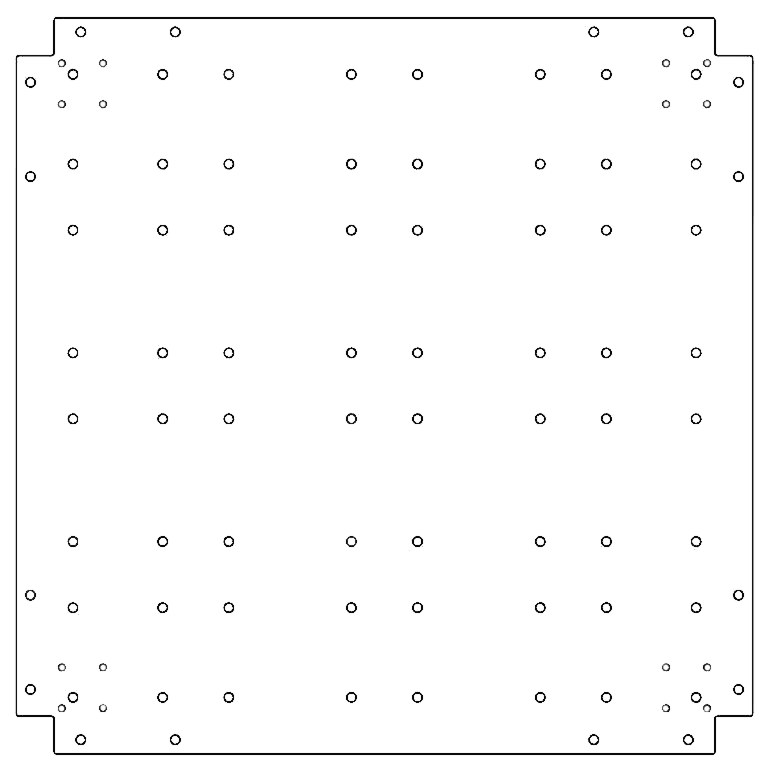Osnovna plošča pocinkano jeklo 80 x 80 cm