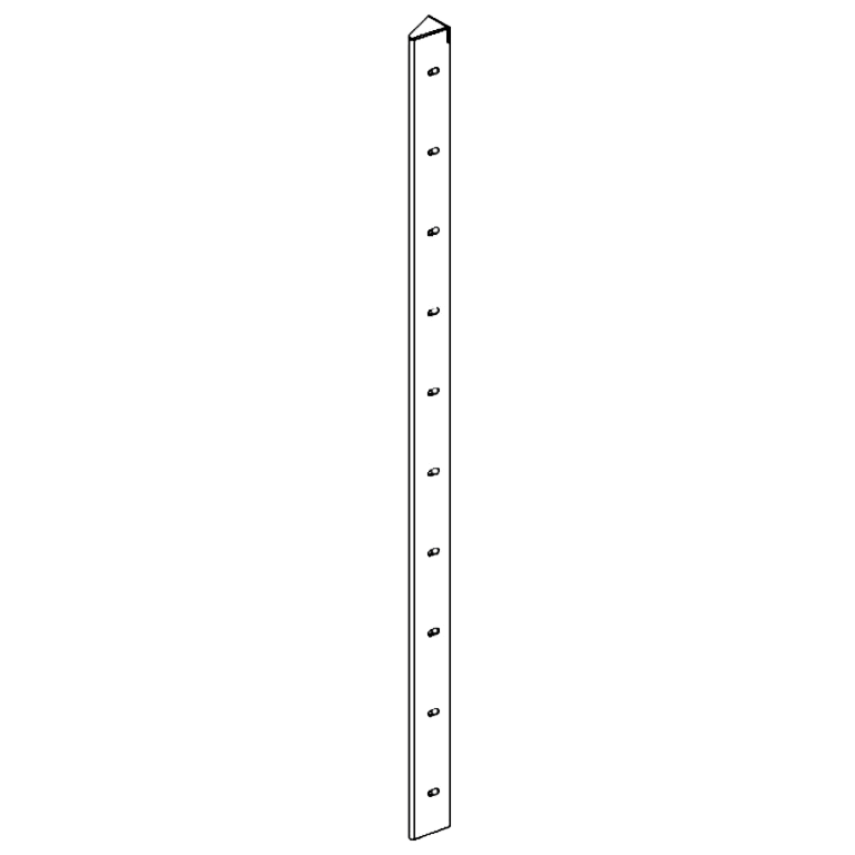 Kotni kos prašno lakirano jeklo 30° 100 cm