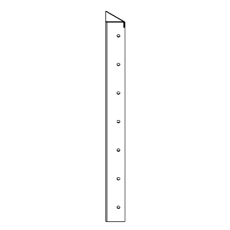 Kotni kos cortenovo jeklo 90° 70 cm