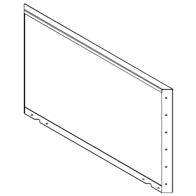 Vrtna plošča iz jekla corten 60 x 100 cm