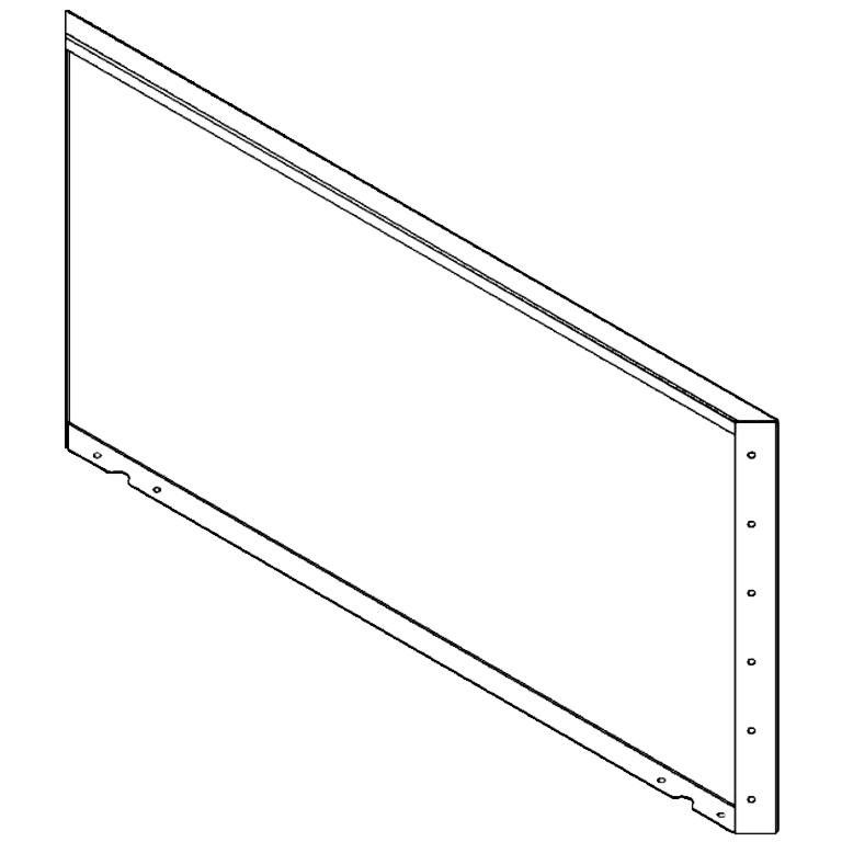Vrtna plošča iz prašno barvanega jekla 60 x 120 cm