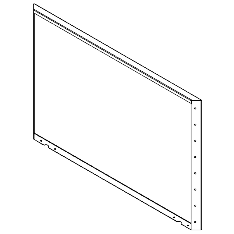 Vrtna plošča iz prašno barvanega jekla 80 x 120 cm