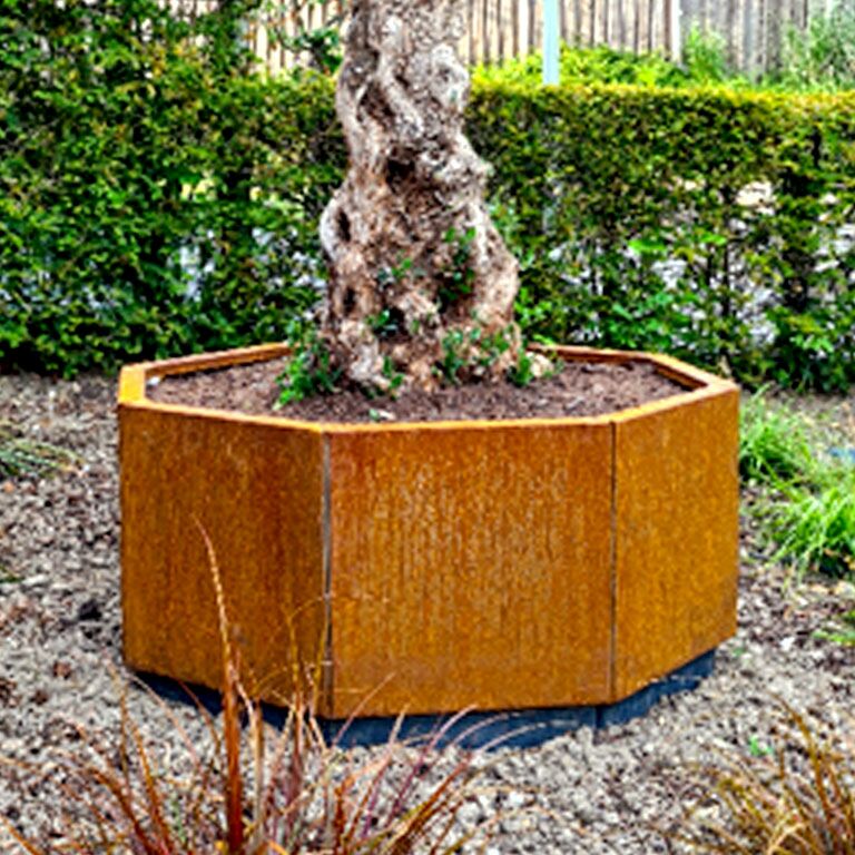 Korito za rože iz jekla corten Chicago 80