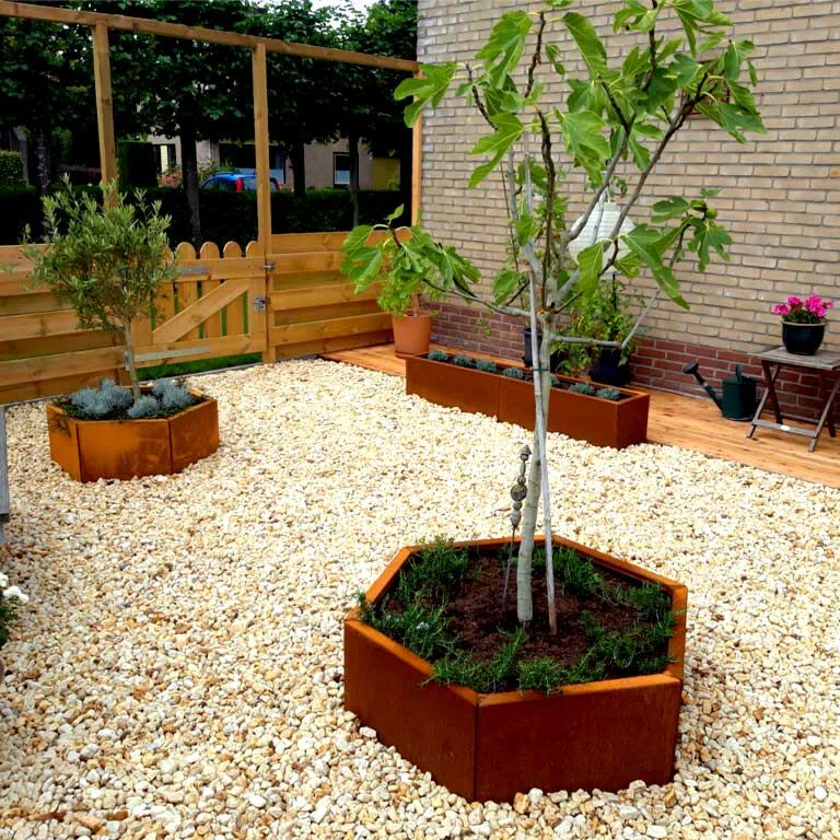 Korito za rože iz jekla corten Denver 50