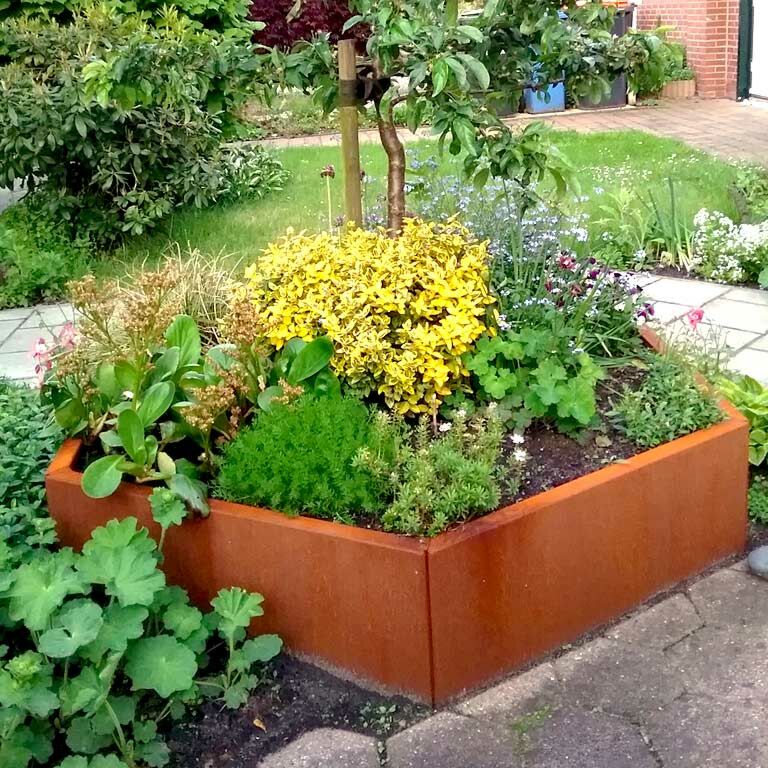 Korito za rože iz jekla corten Denver 80
