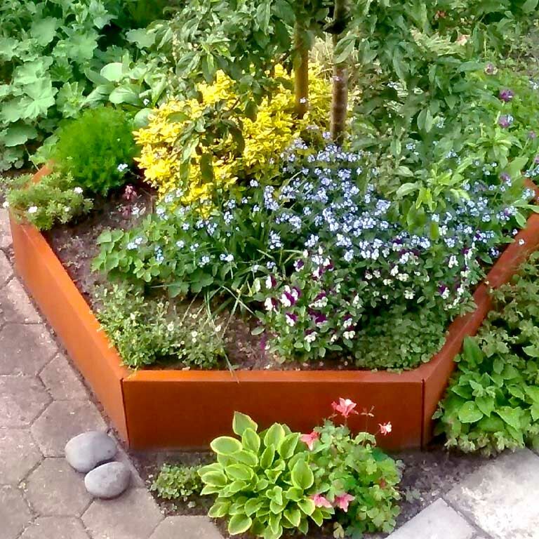 Korito za rože iz jekla corten Denver 100