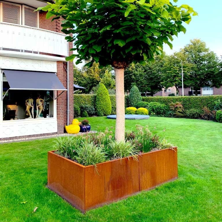 Korito za rože iz jekla corten Texas xxl 200 x 120 cm