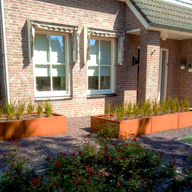 Korito za rože iz jekla corten Texas xxl 300 x 100 cm