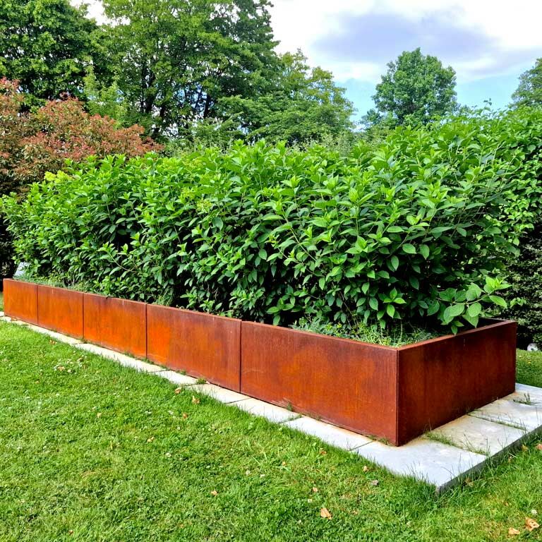 Korito za rože iz jekla corten Texas xxl 300 x 40 cm