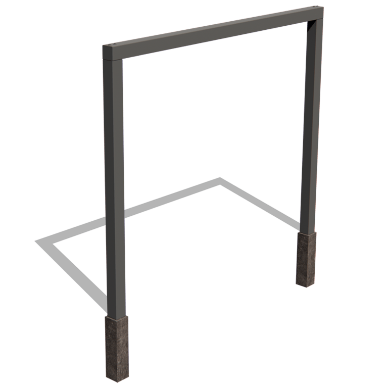 Pergola iz prašno barvanega jekla ravno 300 cm