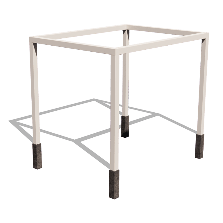 Pergola iz prašno barvanega jekla nastavitev kvadrat 324 x 250 cm