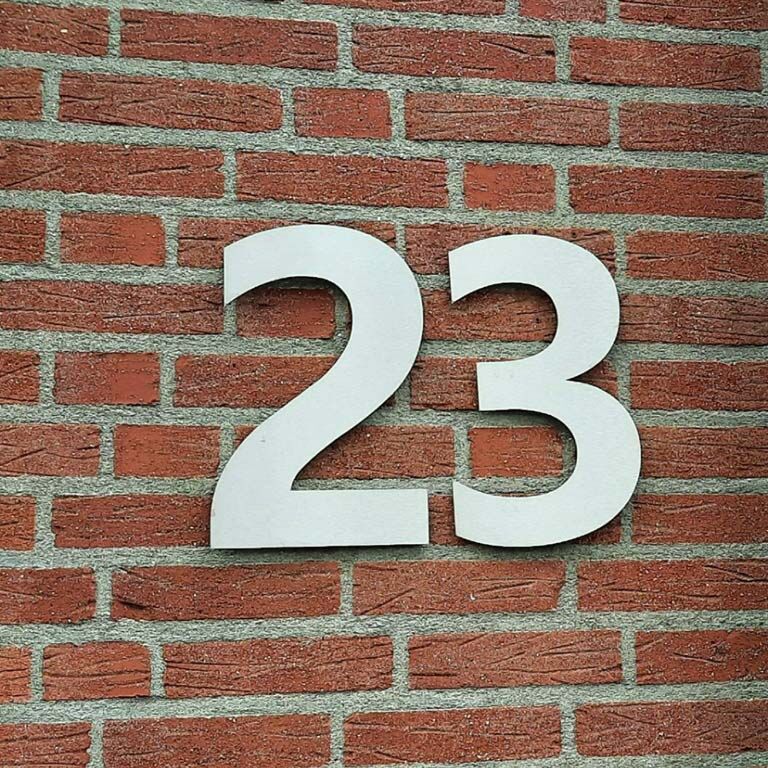 Hišna številka iz nerjavečega jekla 4 - 50 cm