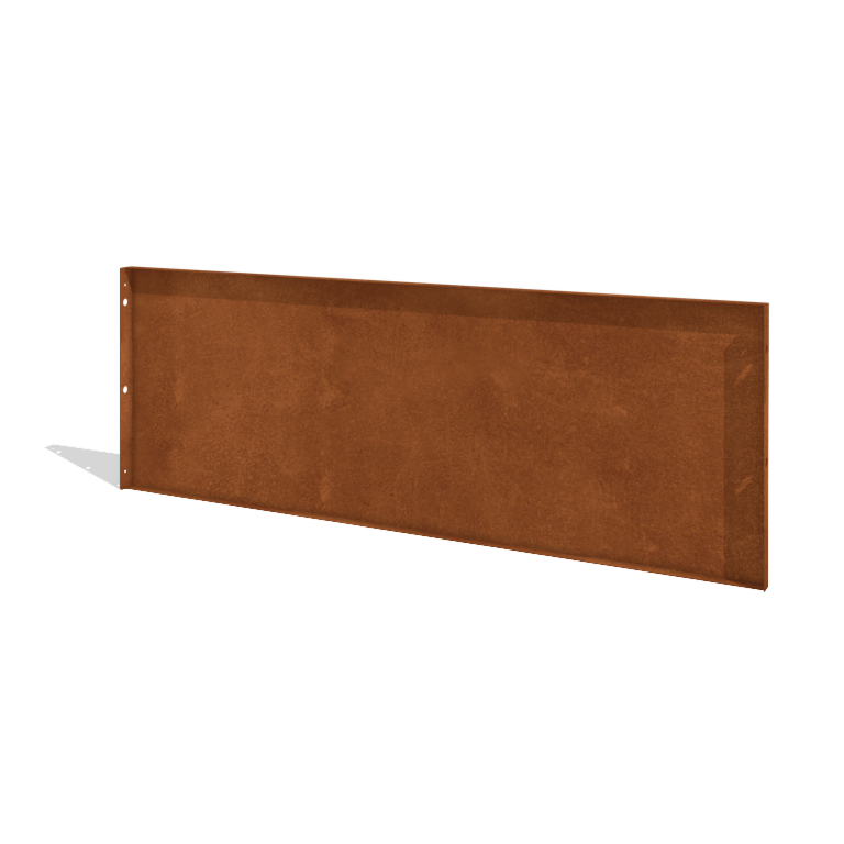 Vrtna ograja iz jekla corten H ploščo 180 x 63,3 cm