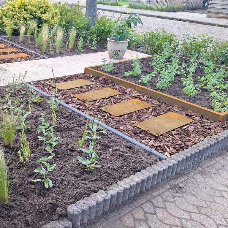 Pohodna plošča iz jekla corten Pravokotnik 60 x 25 cm