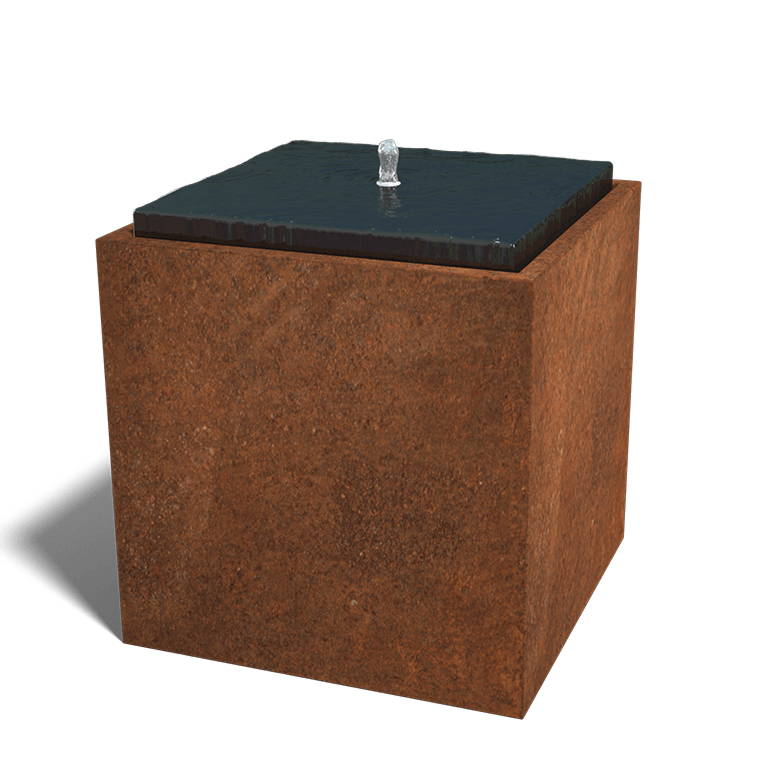 Vodna funkcija iz jeklo corten 80 x 80 x 80 cm