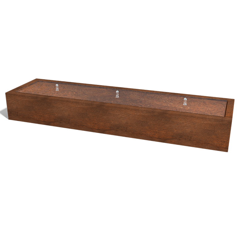 Fontana iz jekla corten 300 x 80 x 40 cm